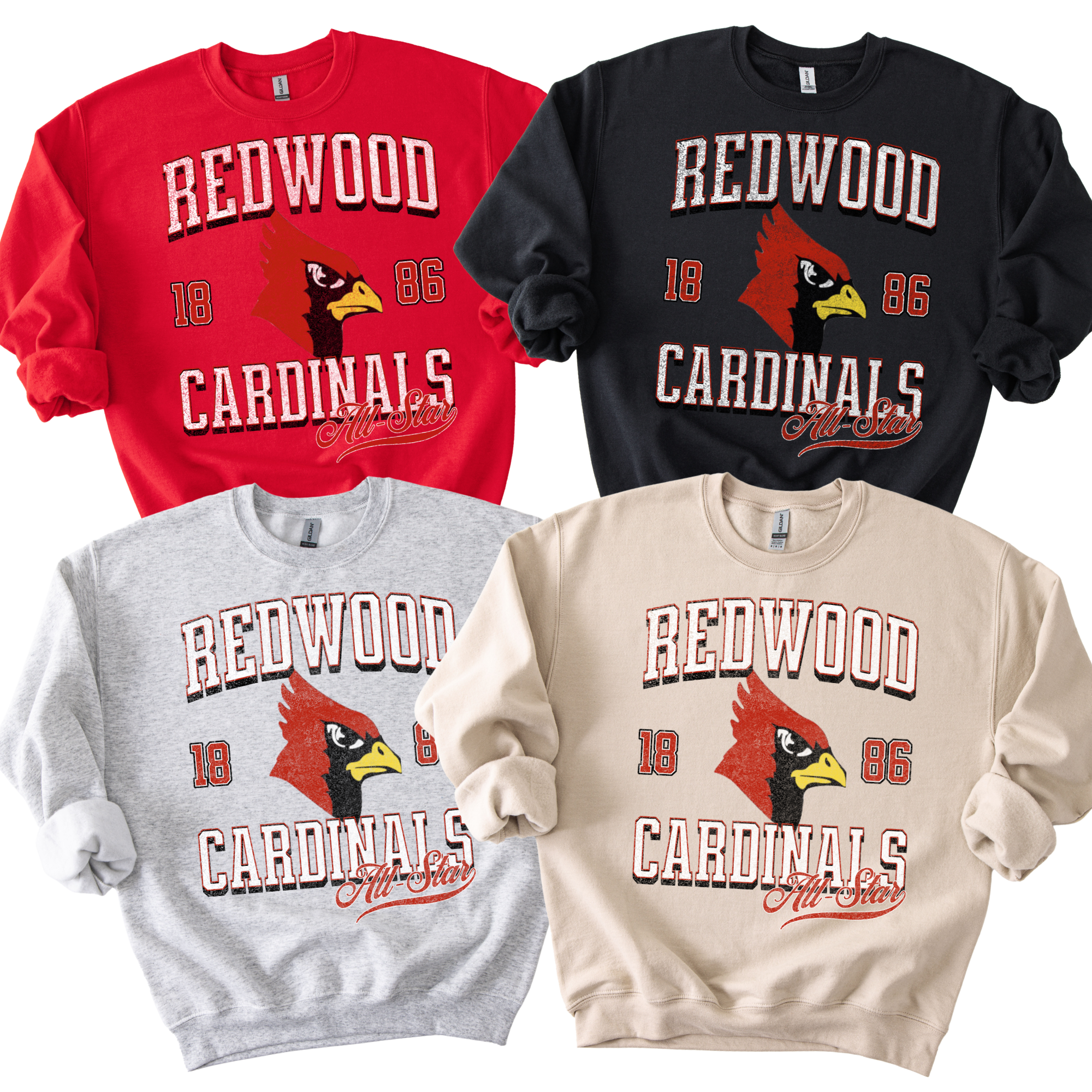 Cardinals Vintage All Star Crew Neck