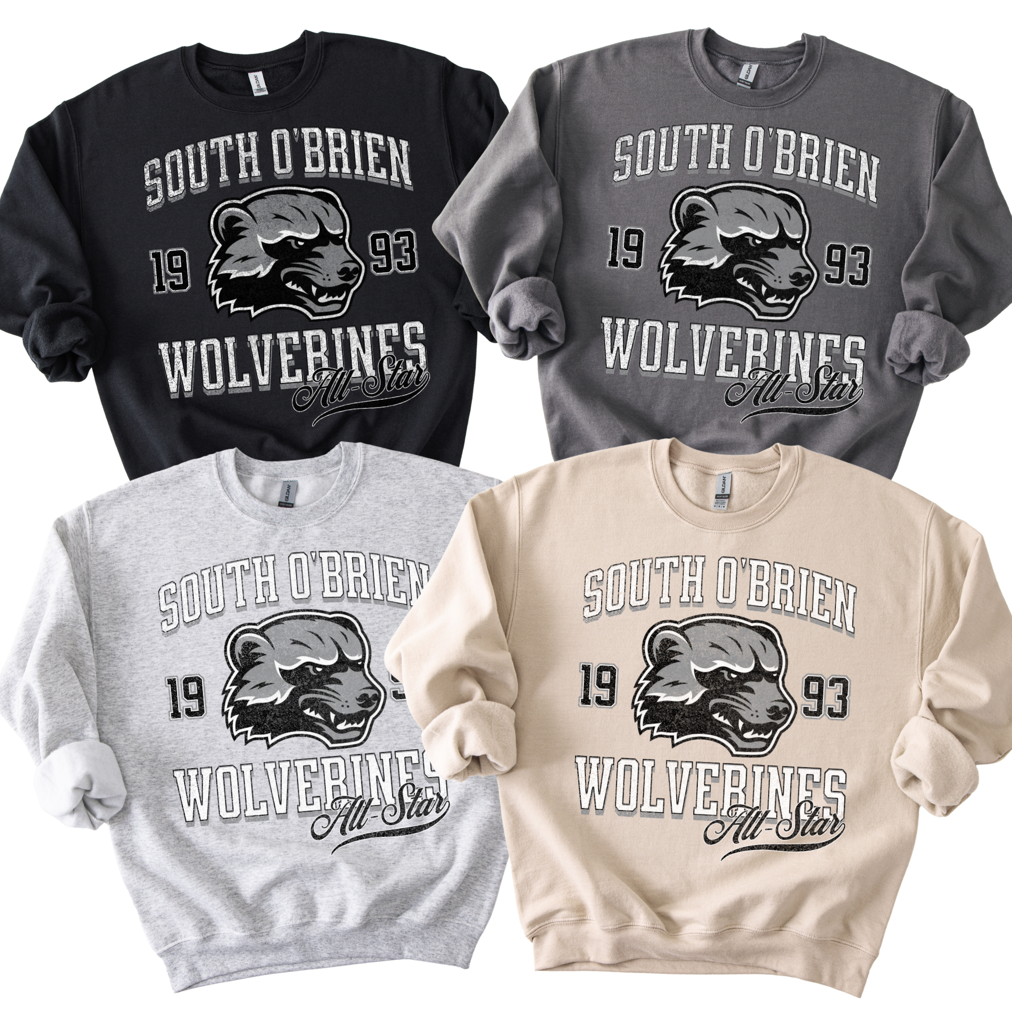Wolverines Vintage All Star Crew Neck