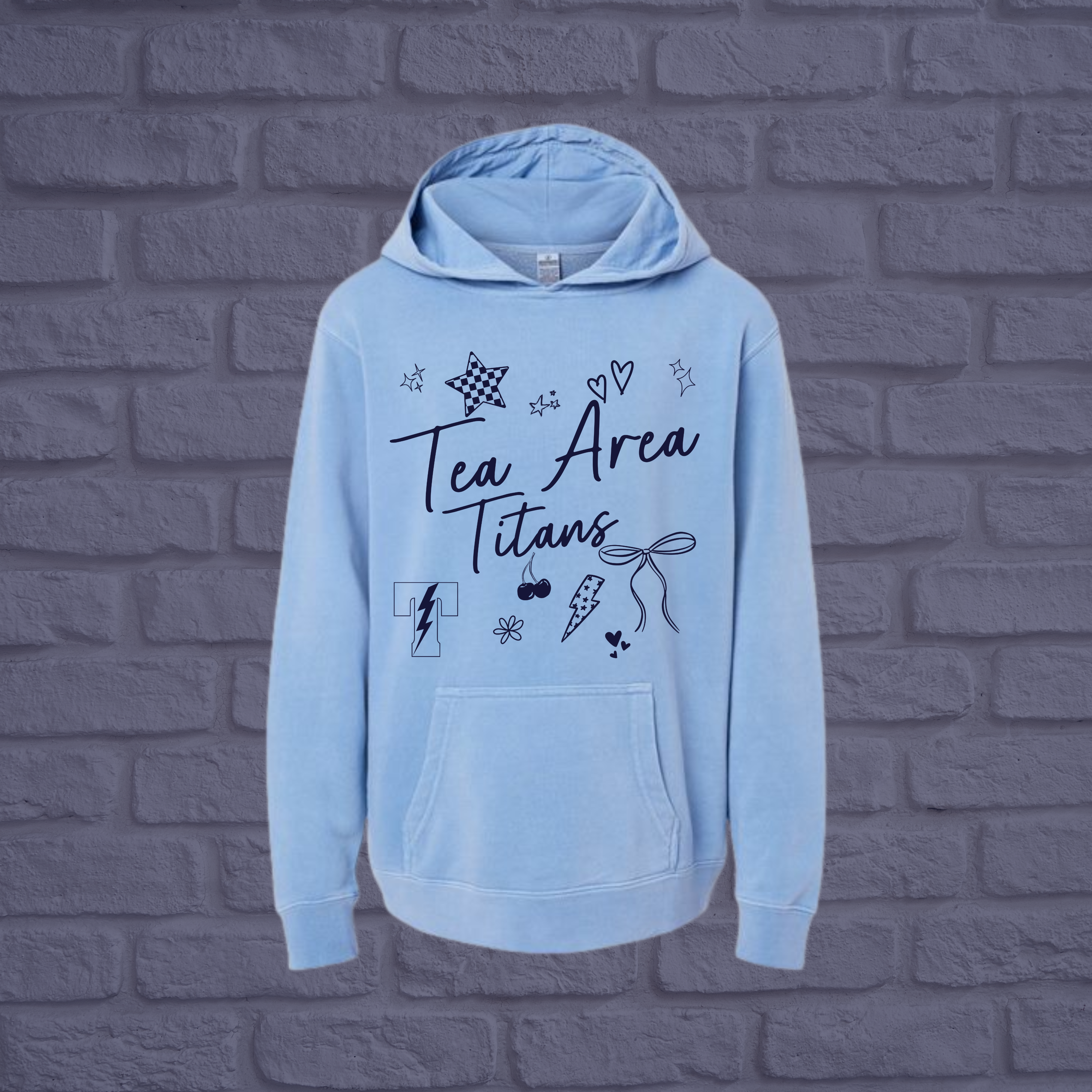 Titans Preppy Pigment Dyed Youth Hoodie