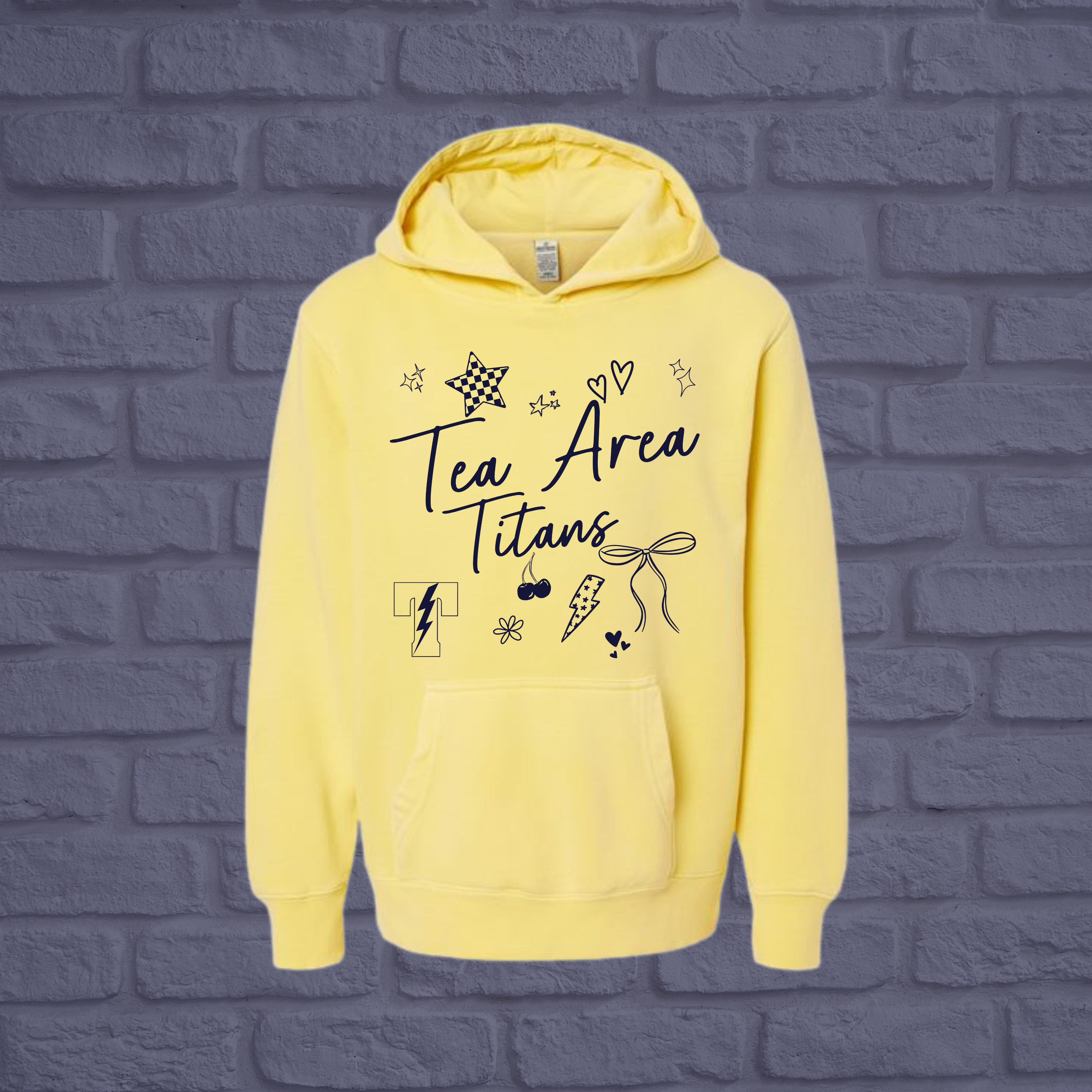 Titans Preppy Pigment Dyed Youth Hoodie