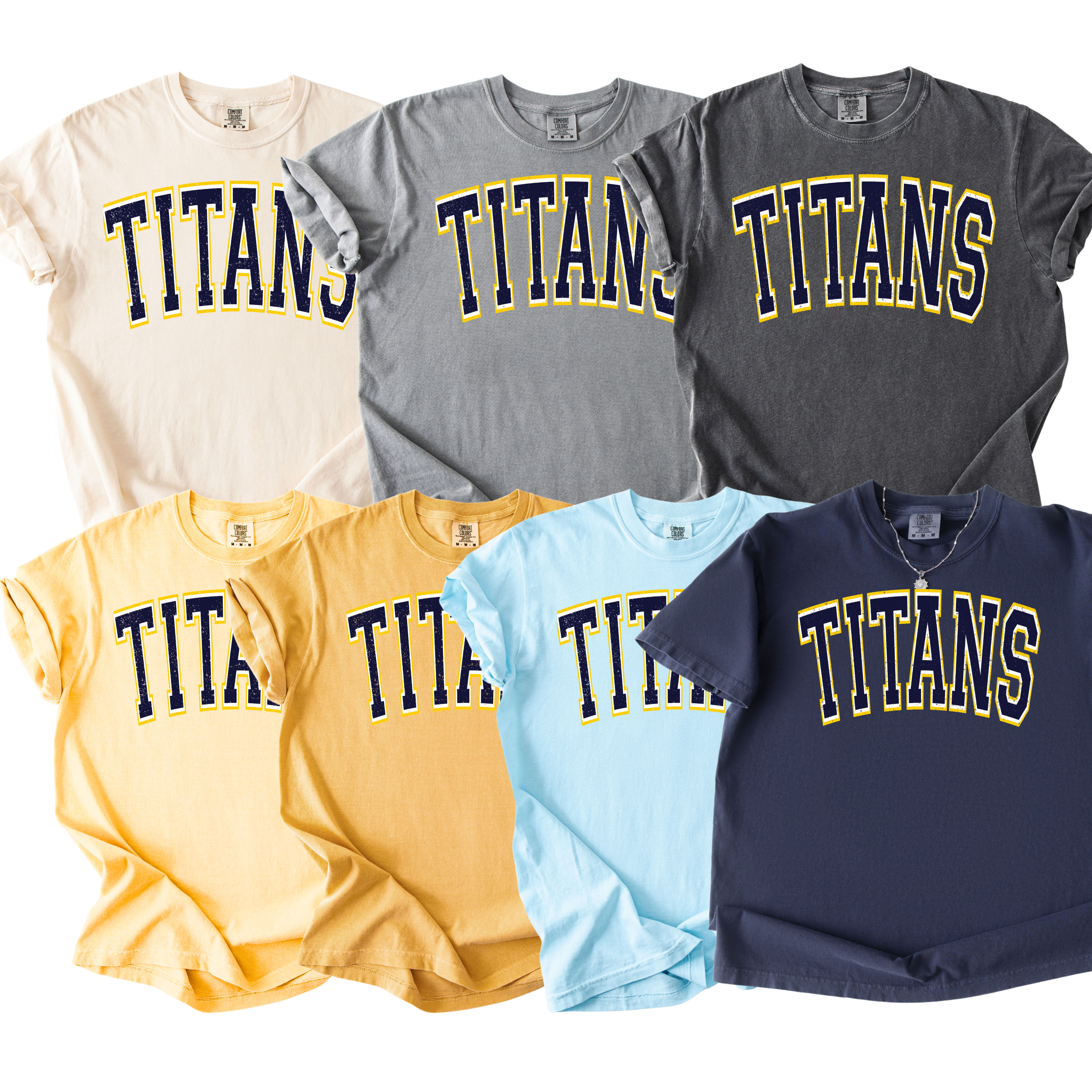 Titans Varsity Comfort Colors Tee