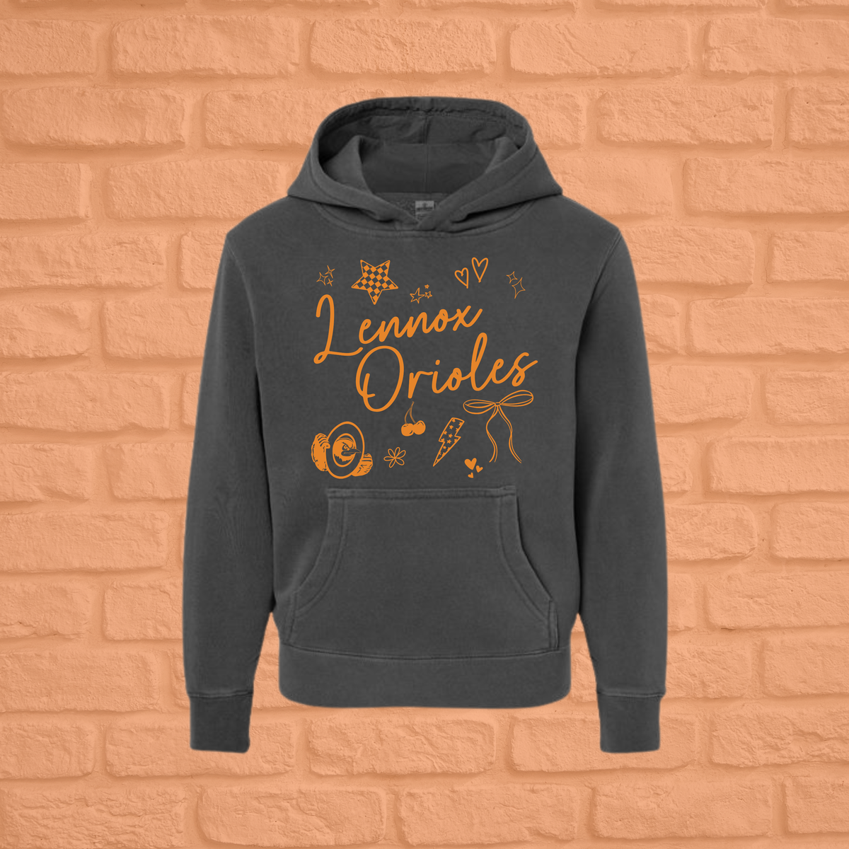 Orioles Preppy Pigment Dyed Youth Hoodie