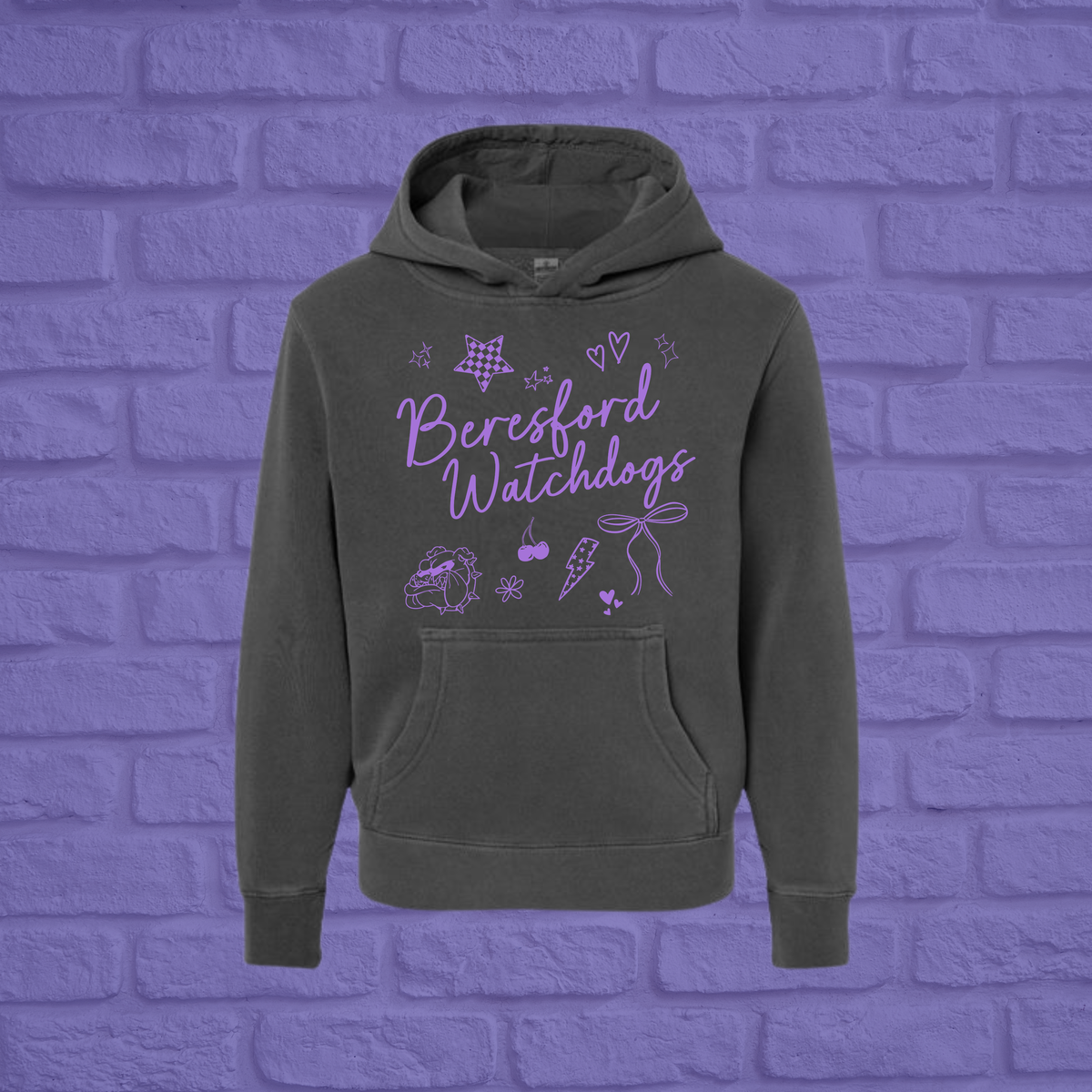 Watchdogs Preppy Pigment Dyed Youth Hoodie