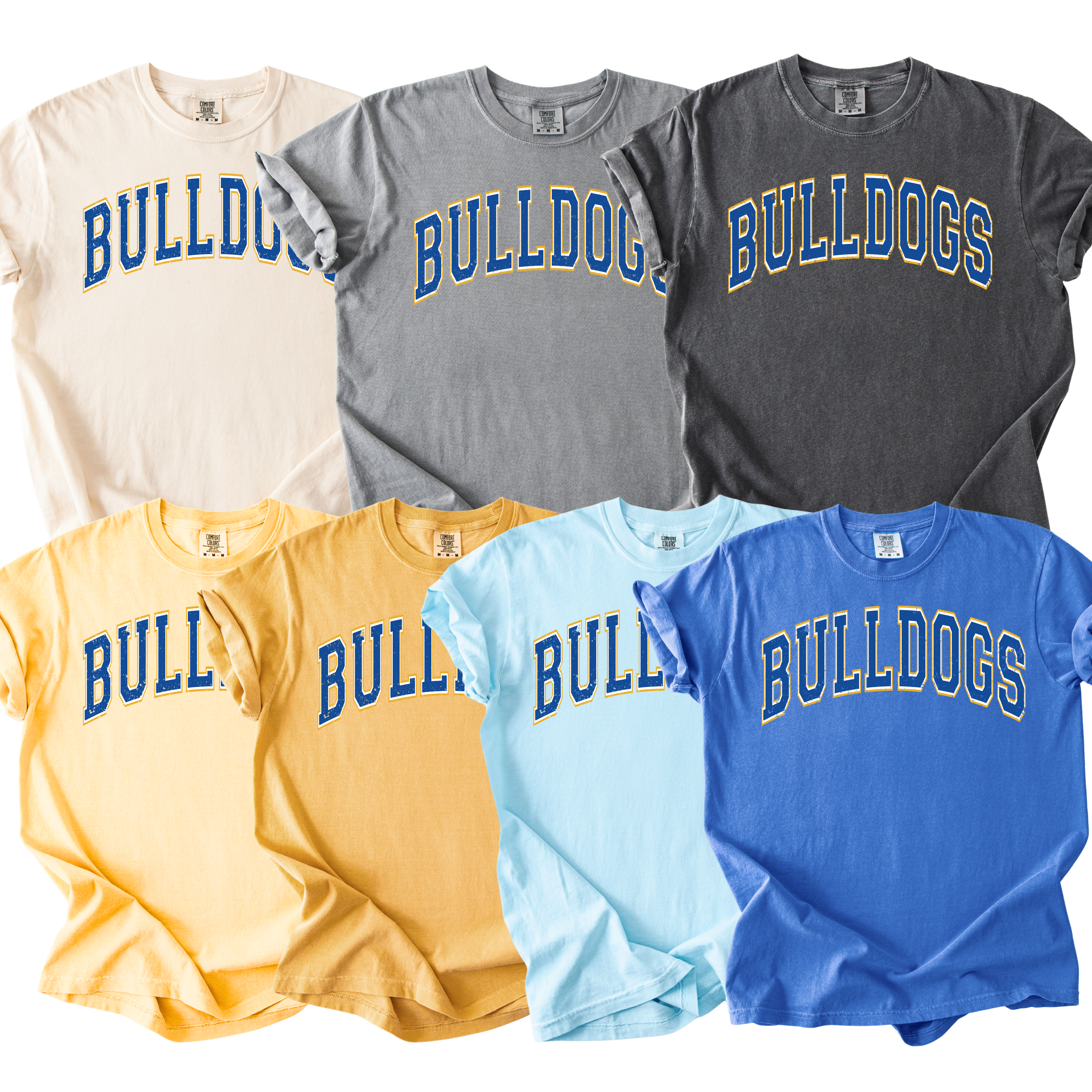 Bulldogs Varsity Comfort Colors Tee