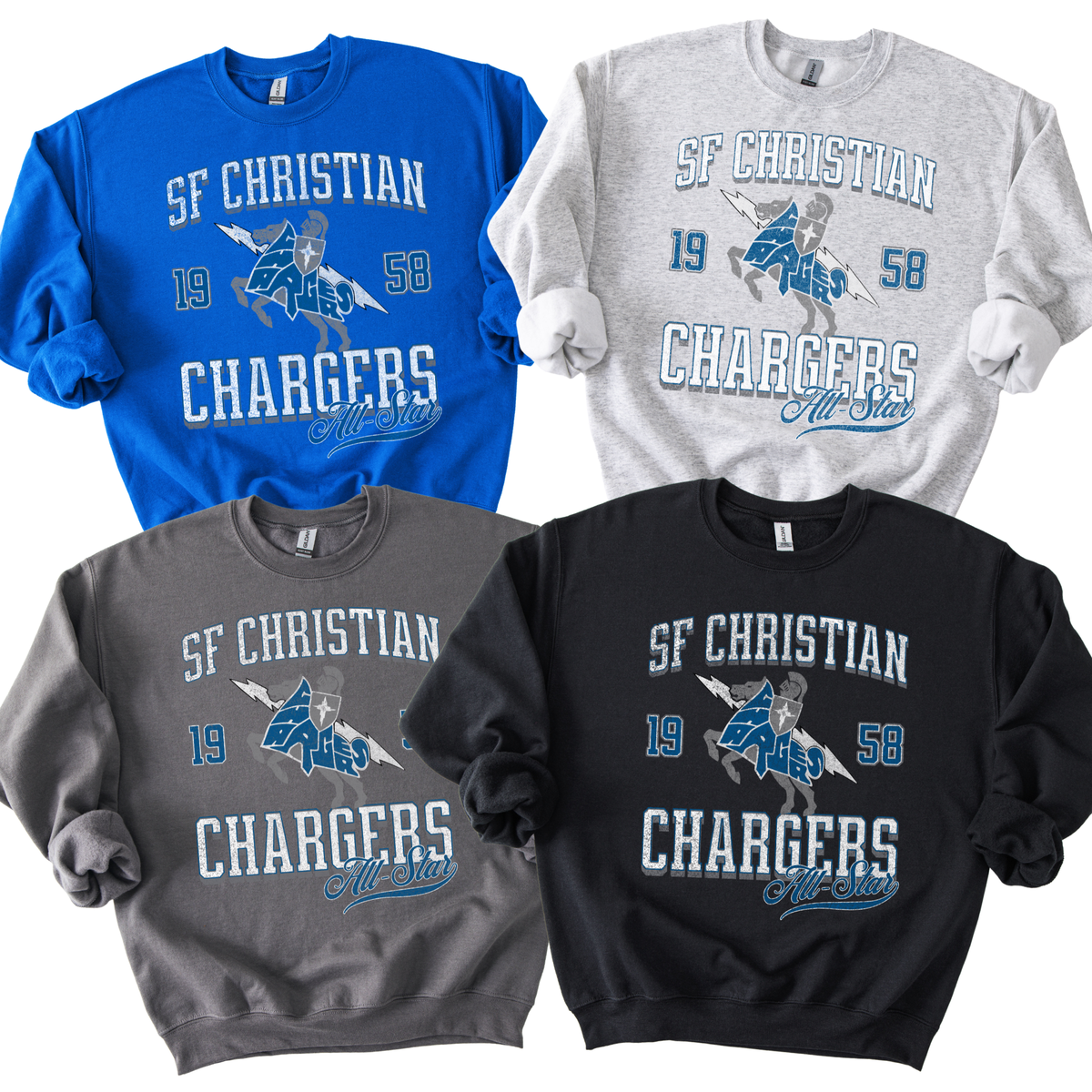 SFC Chargers Vintage All Star Crew Neck
