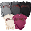 Mustangs Varsity Comfort Colors Tee