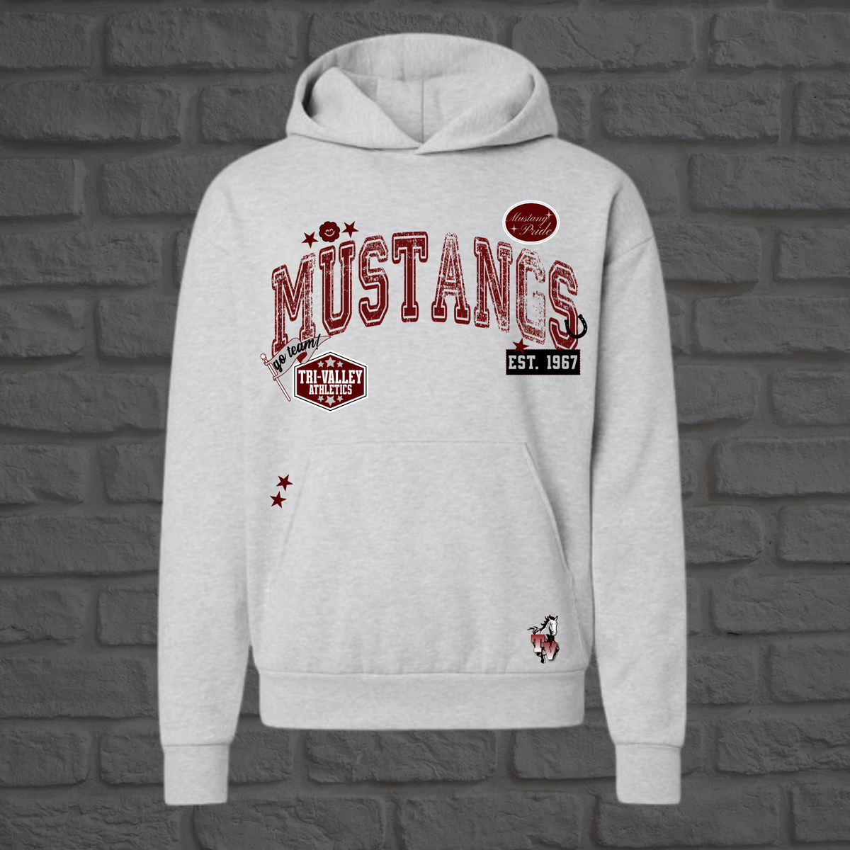 Mustangs Campus Remix Youth Hoodie