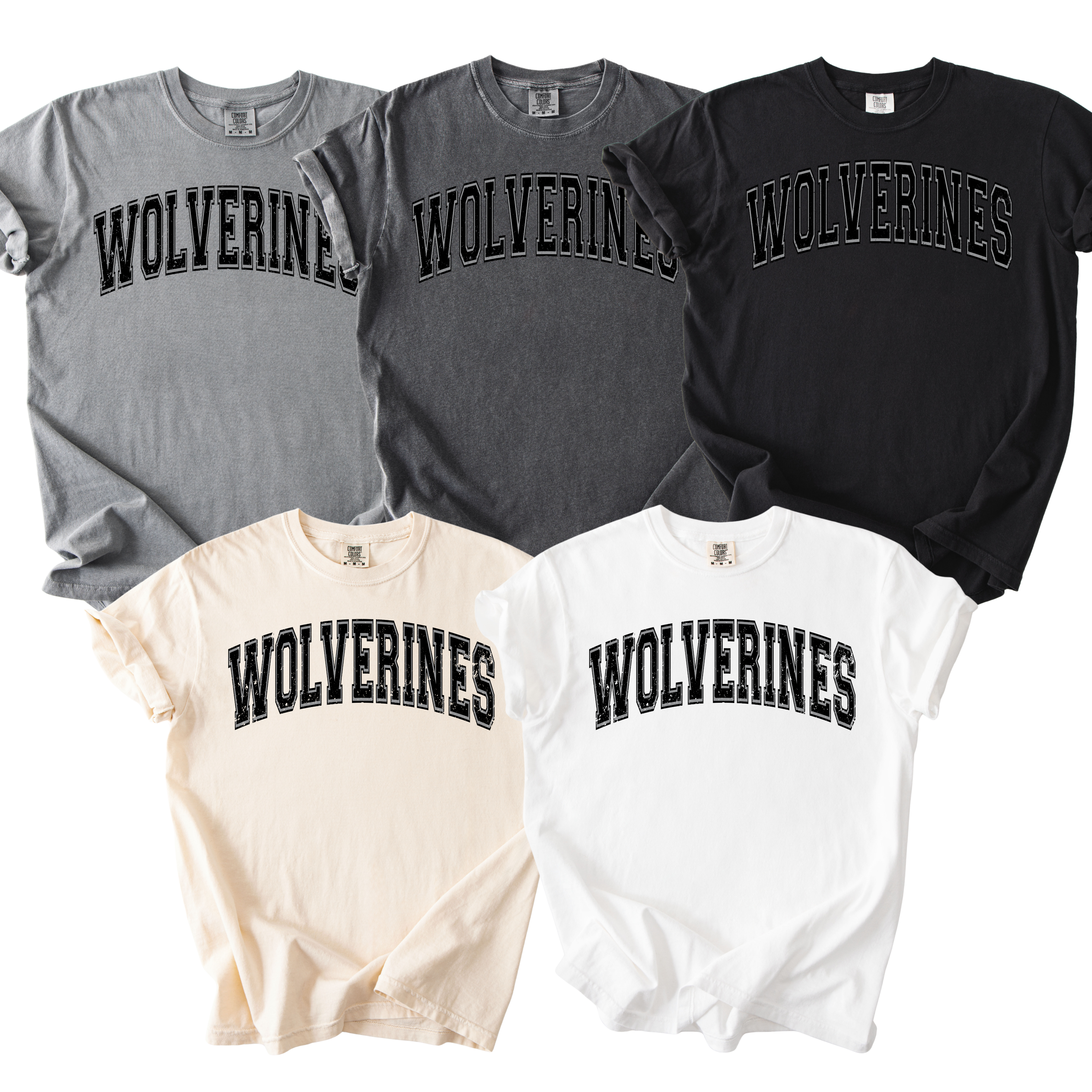 Wolverines Varsity Comfort Colors Tee