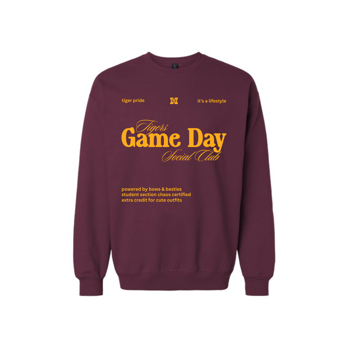 Tigers Game Day Social Club Youth Sweatshirt