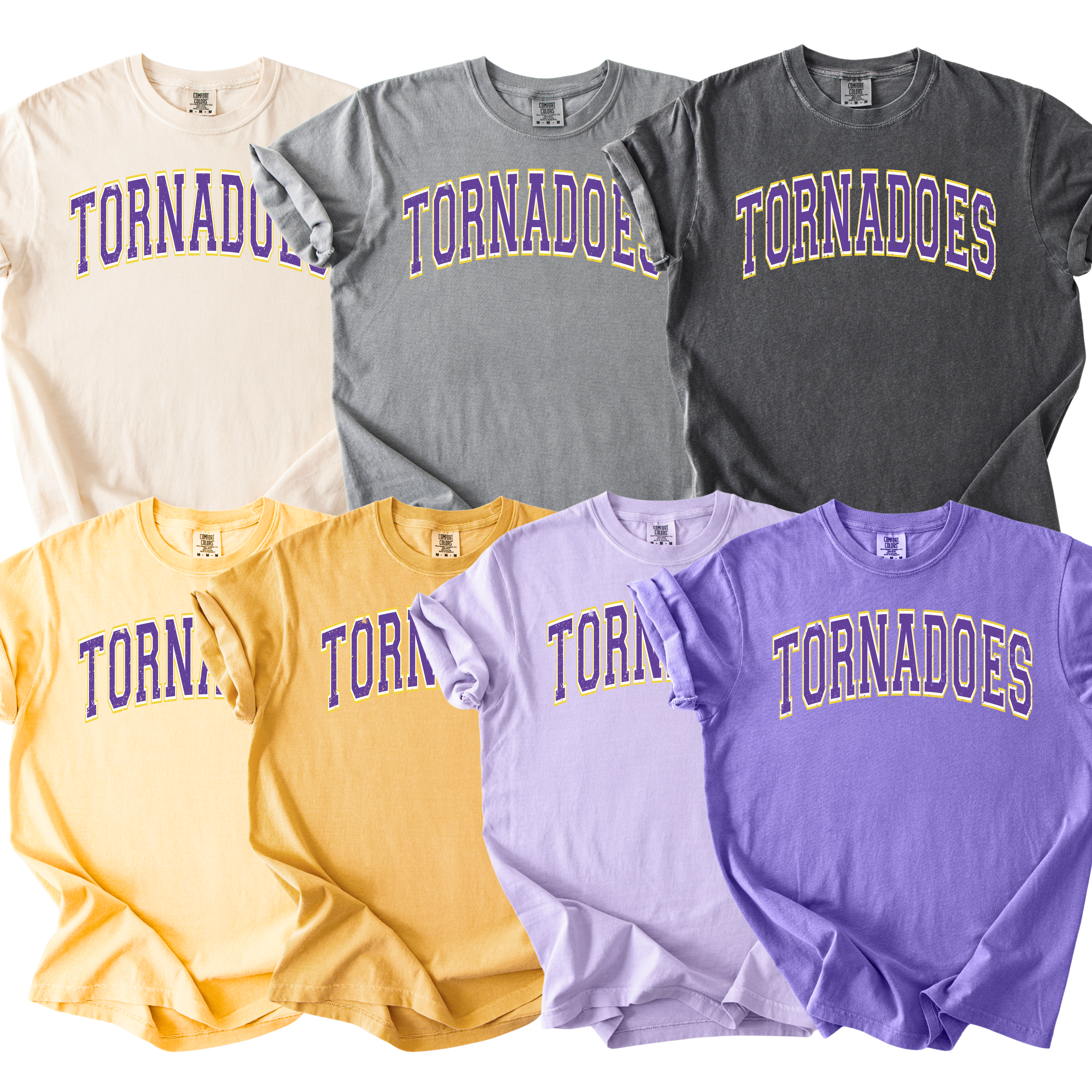 Tornadoes Varsity Comfort Colors Tee
