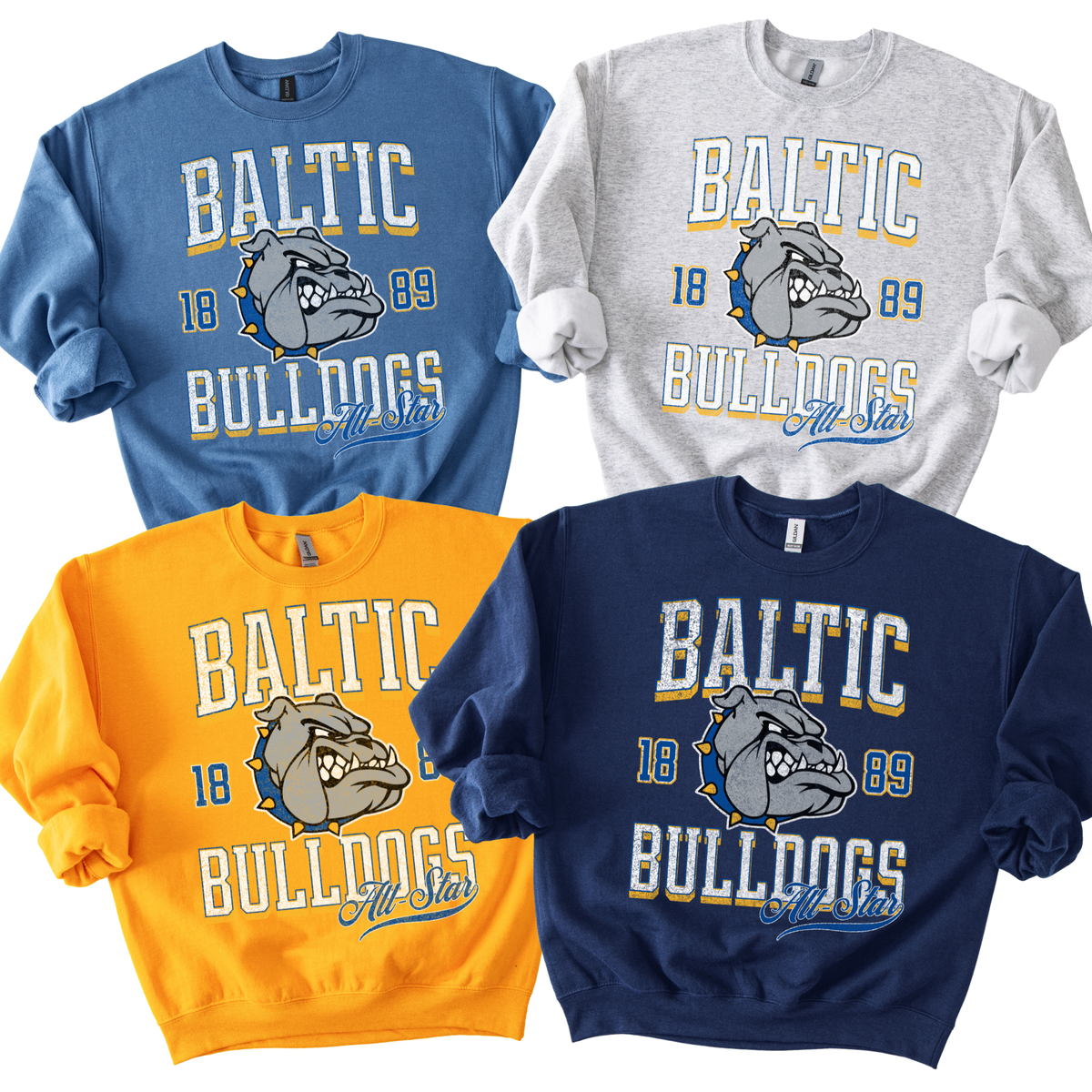 Bulldogs Vintage All Star Crew Neck