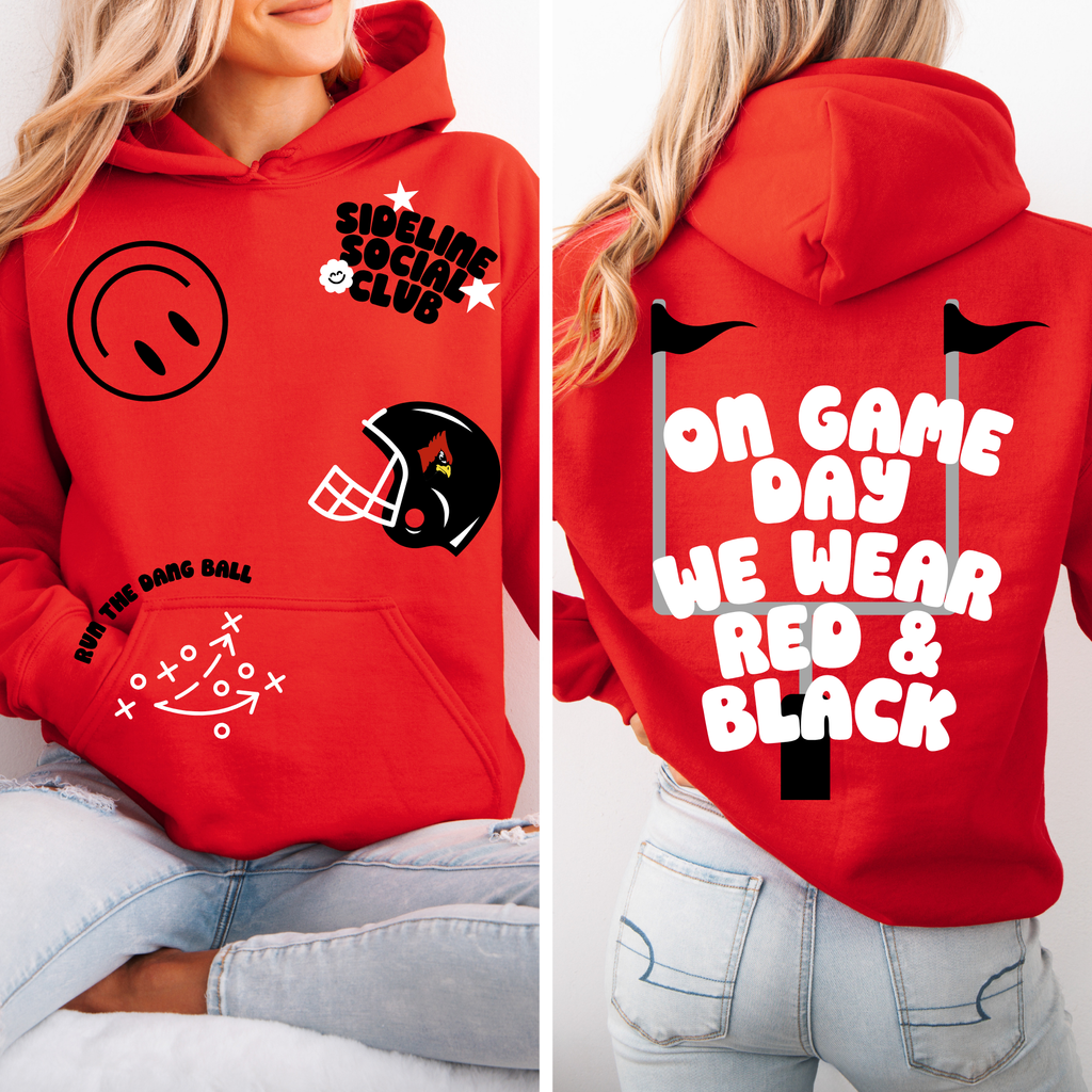 Sideline Social Sticker Hoodie | Cardinals