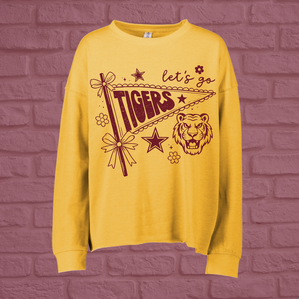 Let’s Go Tigers Beach Fleece Crew