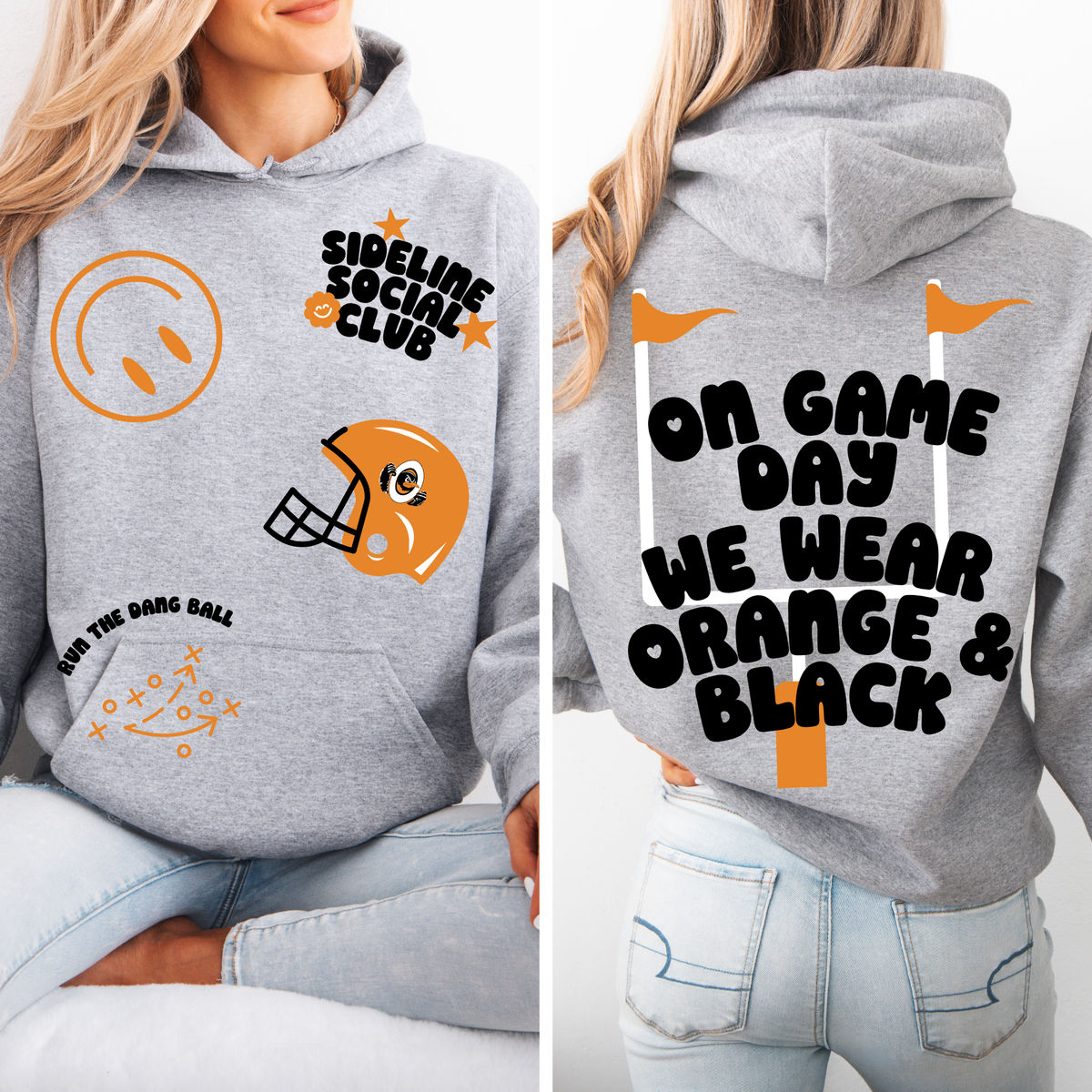 Sideline Social Sticker Hoodie | Orioles