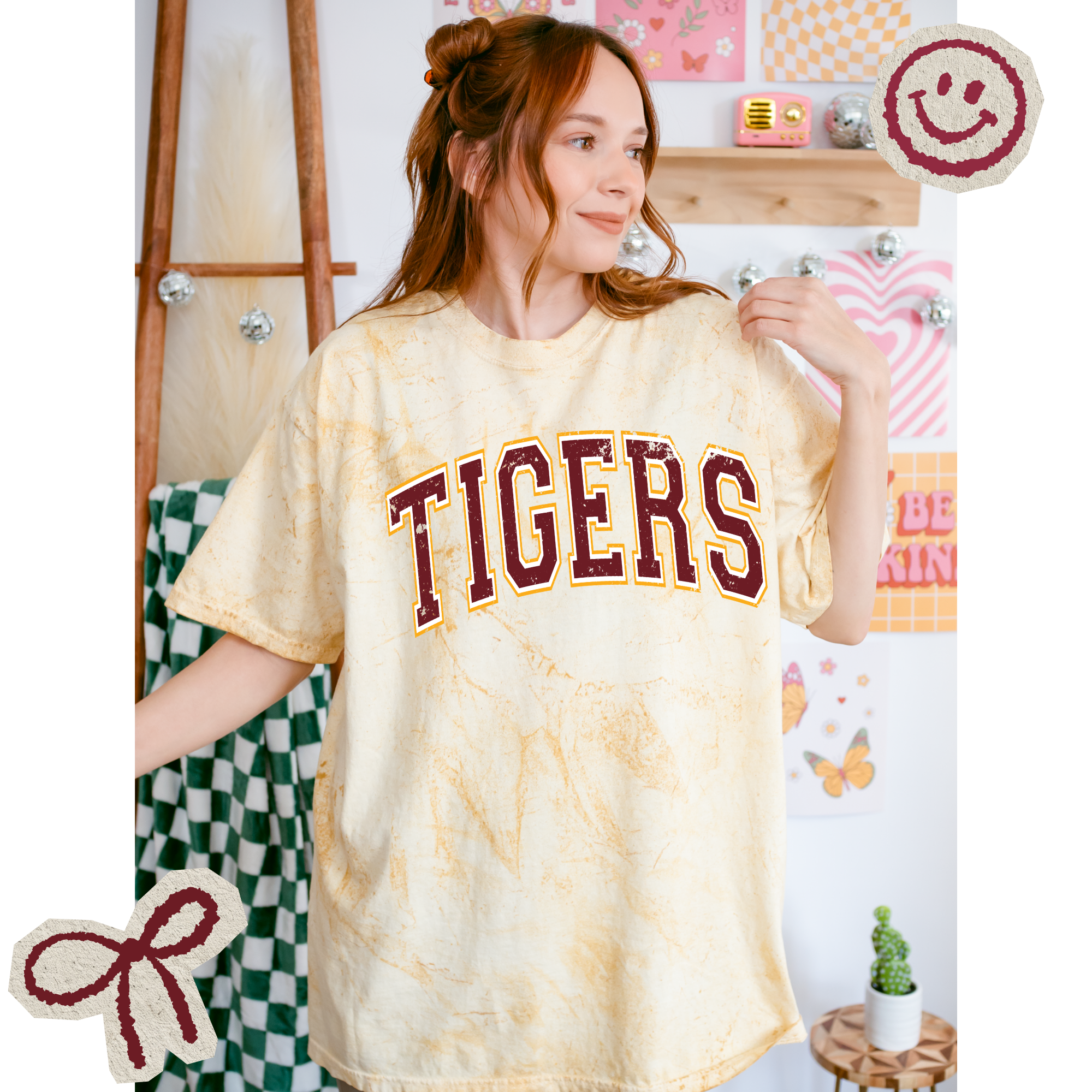 Varsity Colorblast Tee: Tigers Edition
