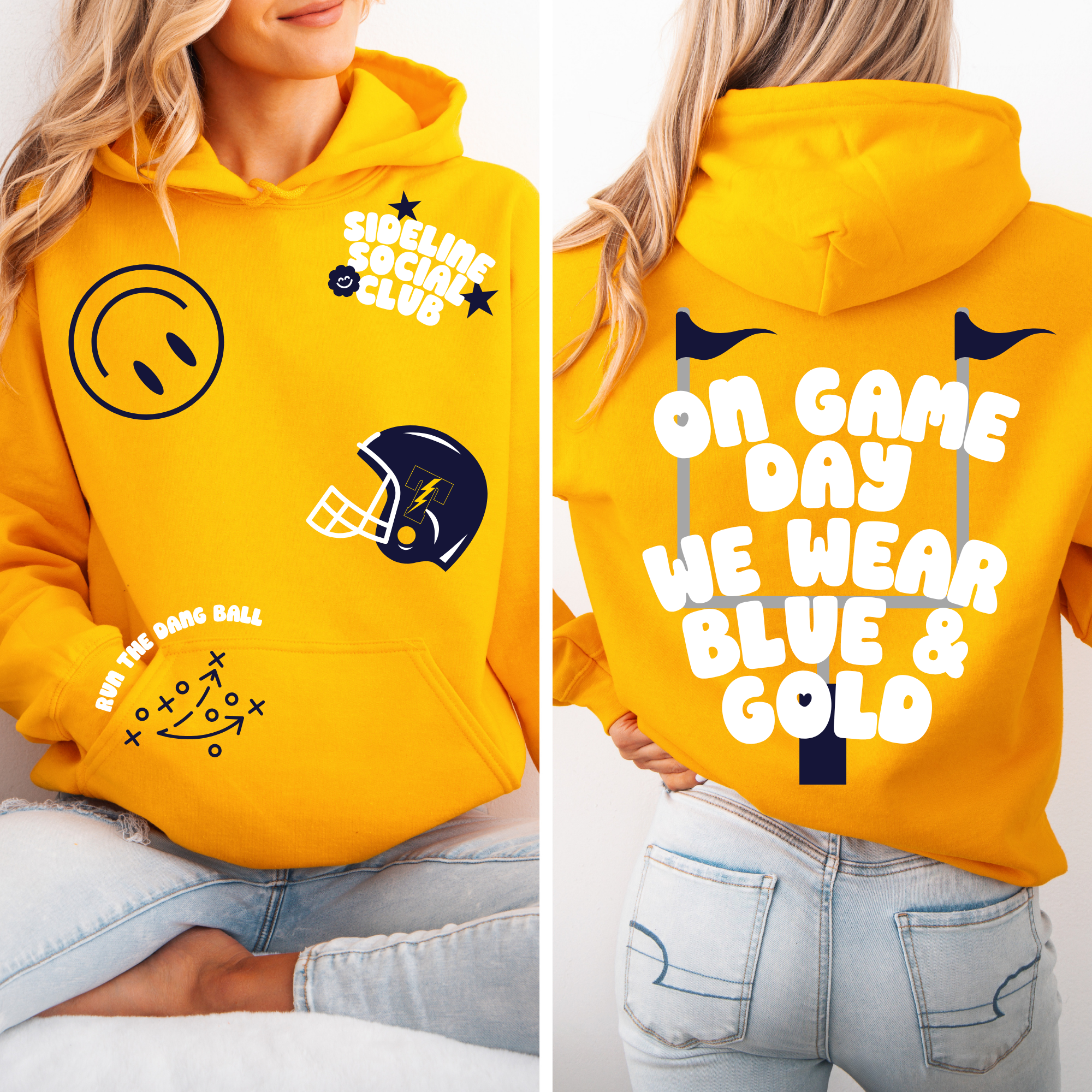 Sideline Social Sticker Hoodie | Titans