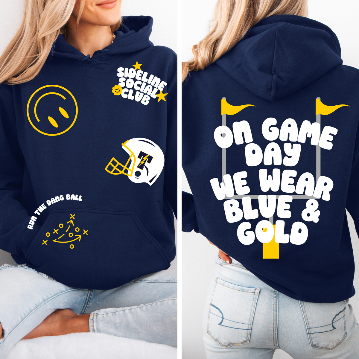 Sideline Social Sticker Hoodie | Titans