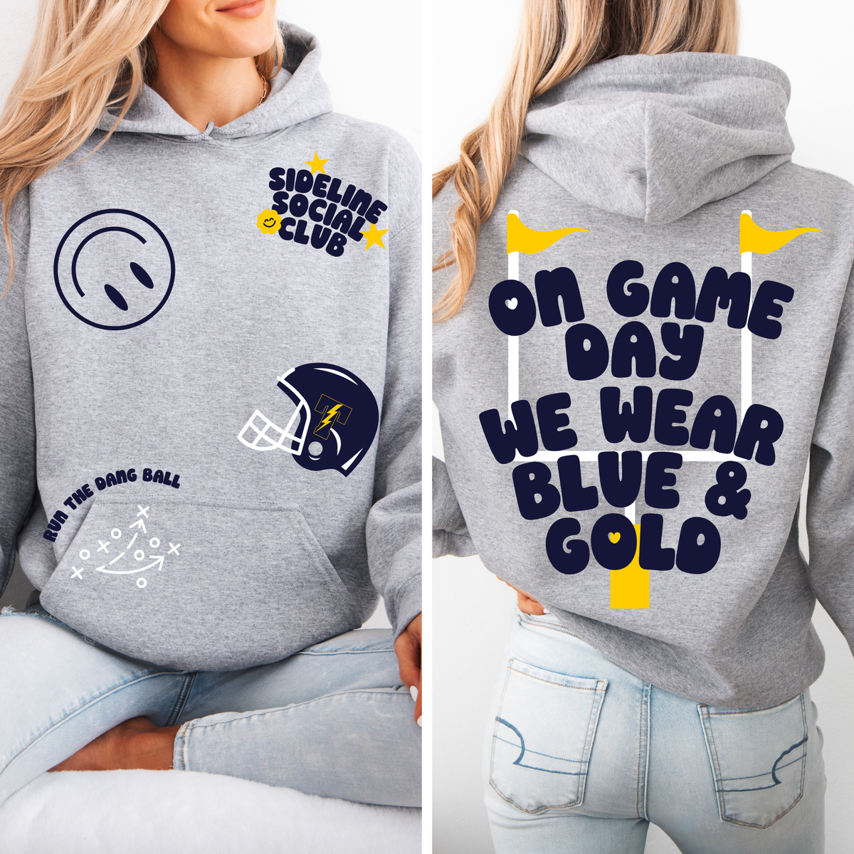 Sideline Social Sticker Hoodie | Titans