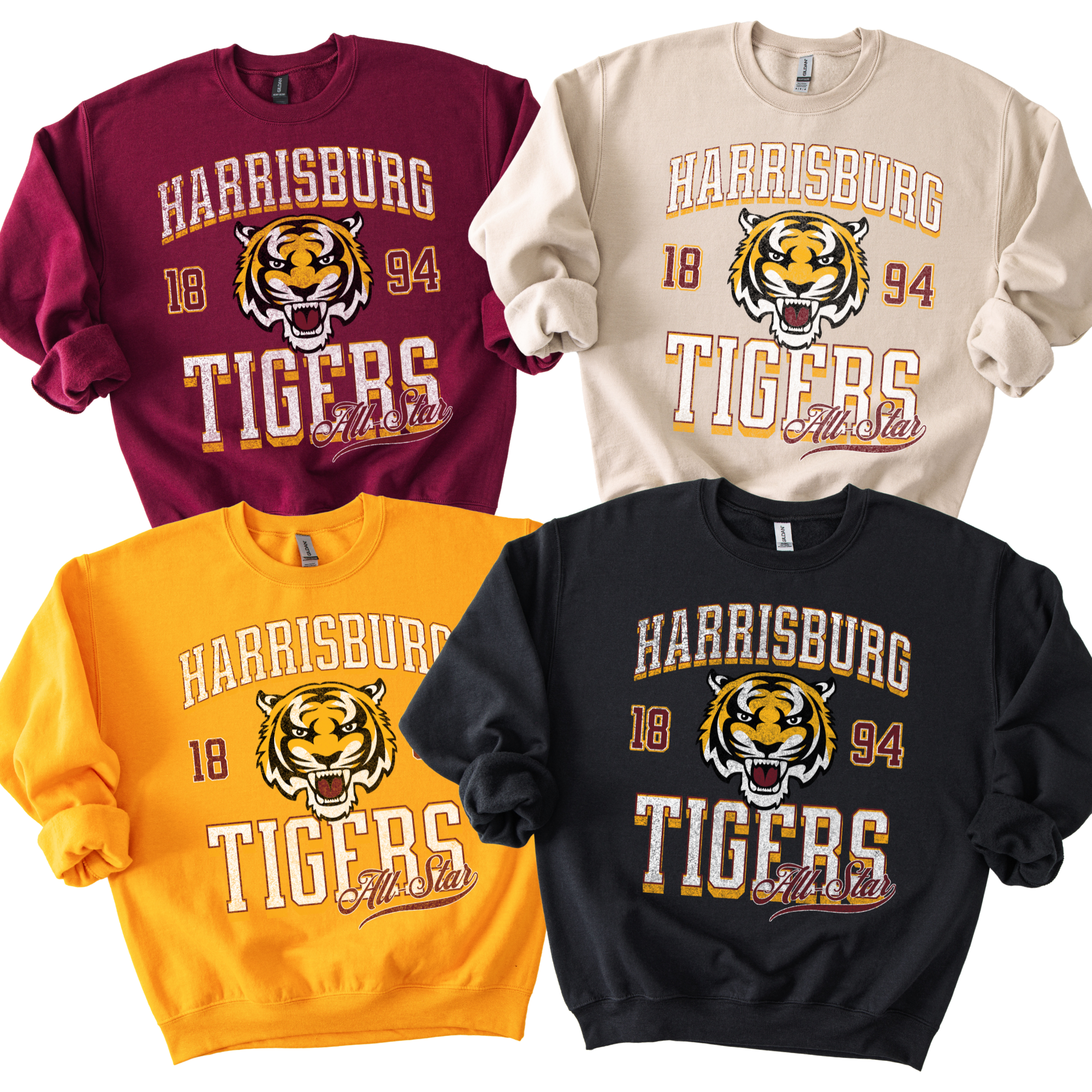 Tigers Vintage All Star Crew Neck