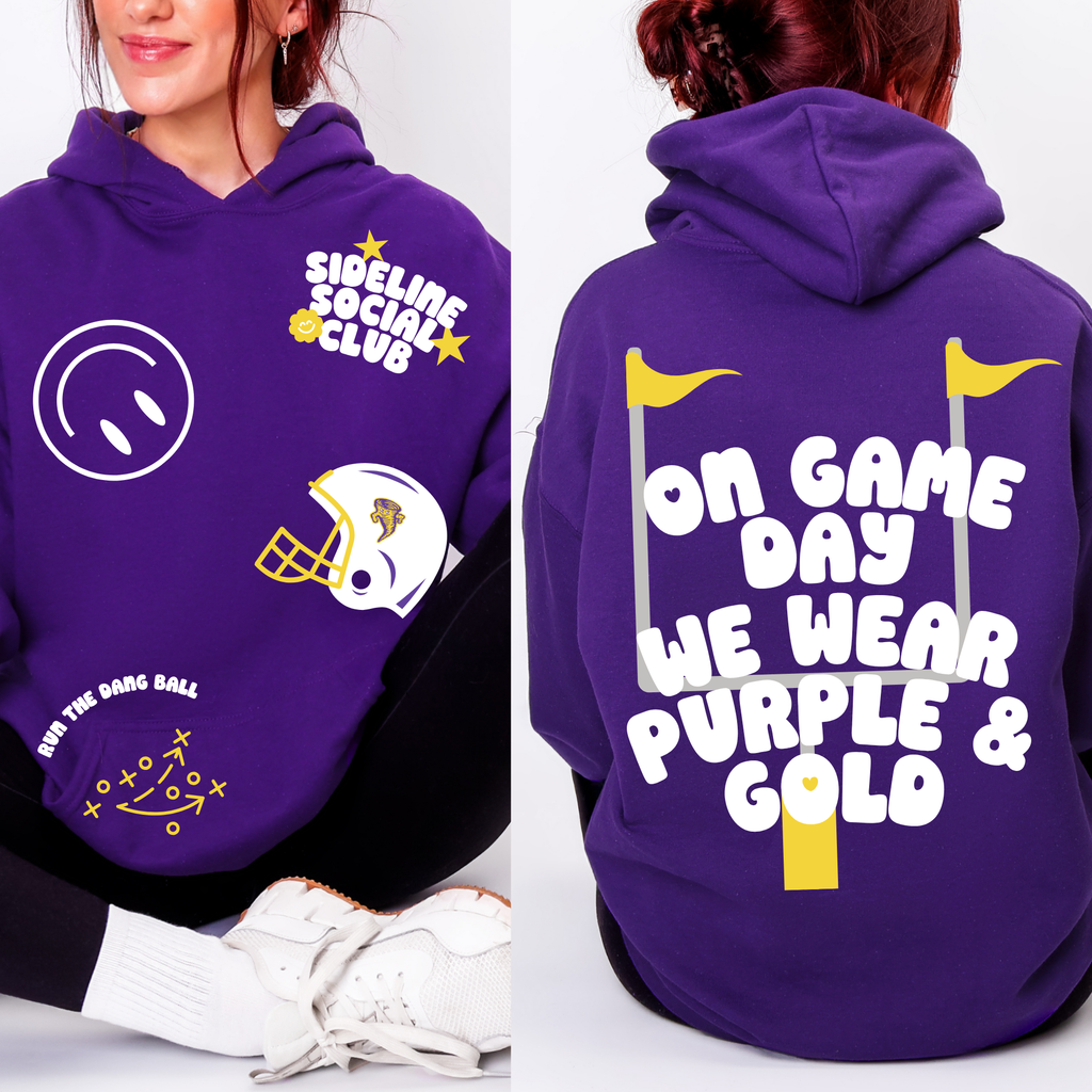 Sideline Social Sticker Hoodie | Tornadoes